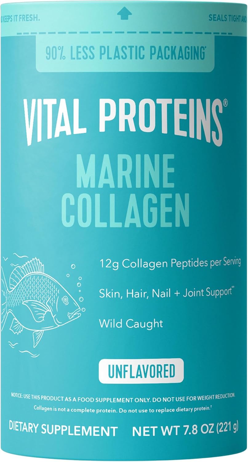 Package of Vital Proteins Marine Collagen.